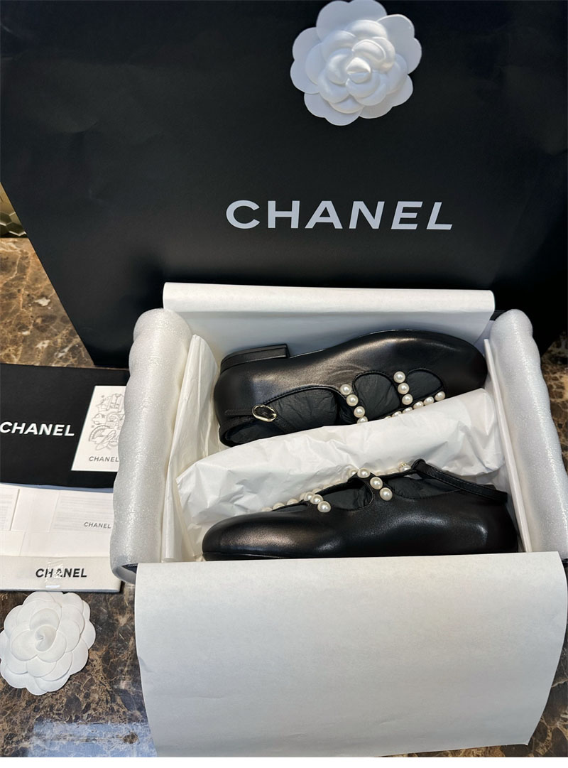 샤넬 샤넬 카프스킨 진주 스트랩 메리제인 구두 레플리카 21번 이미지 - 신발 | 세미샵 레플리카 사이트