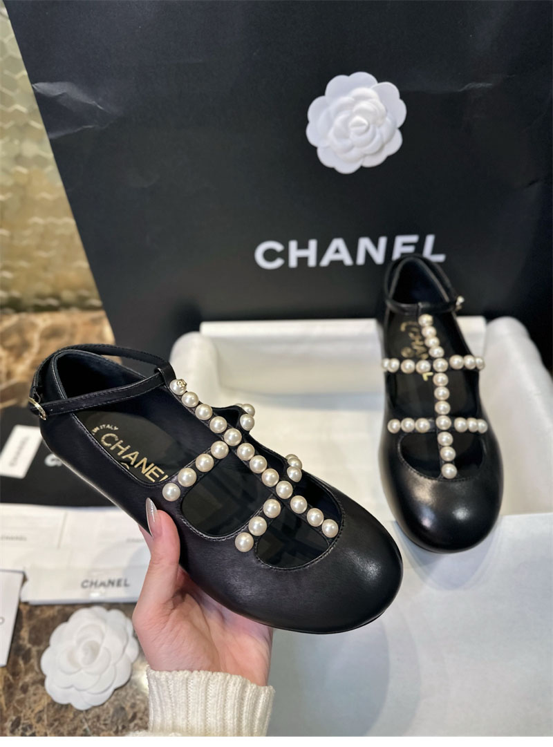 샤넬 샤넬 카프스킨 진주 스트랩 메리제인 구두 레플리카 19번 이미지 - 신발 | 세미샵 레플리카 사이트