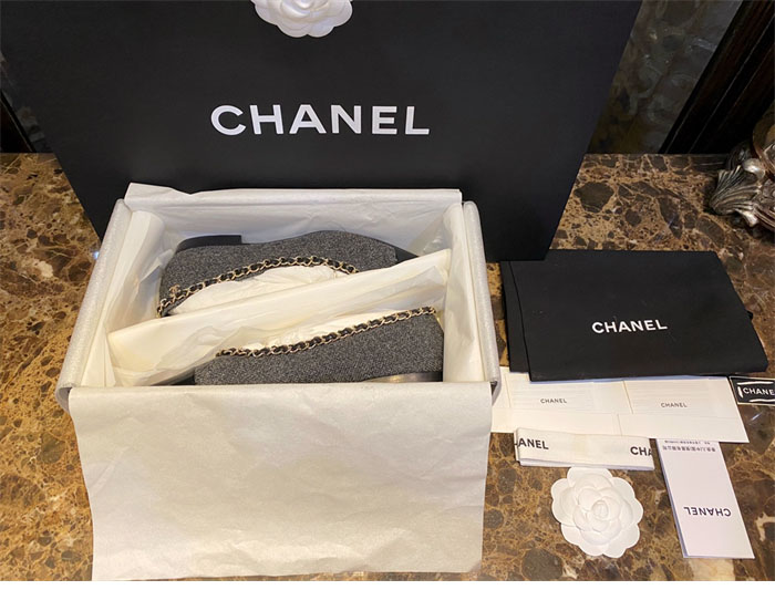 C H A N E L 샤넬 트위드 메리제인 플랫 슈즈 레플리카 4번 이미지 - 신발 | 세미샵 레플리카 사이트