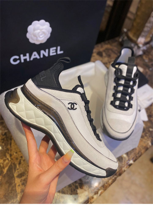 C H A N E L 샤넬 22C 믹스드파이버 스니커즈 레플리카 9번 이미지 - 신발 | 세미샵 레플리카 사이트