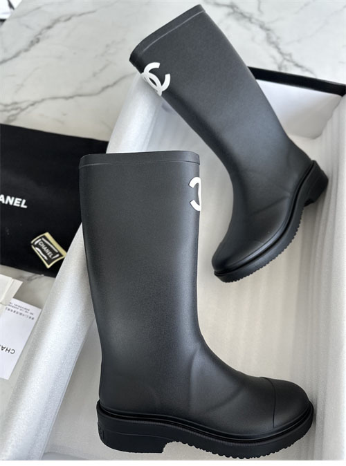 C H A N E L 샤넬 22K CC로고 레인 러버 부츠 레플리카 8번 이미지 - 신발 | 세미샵 레플리카 사이트