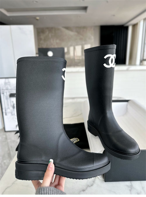 C H A N E L 샤넬 22K CC로고 레인 러버 부츠 레플리카 10번 이미지 - 신발 | 세미샵 레플리카 사이트