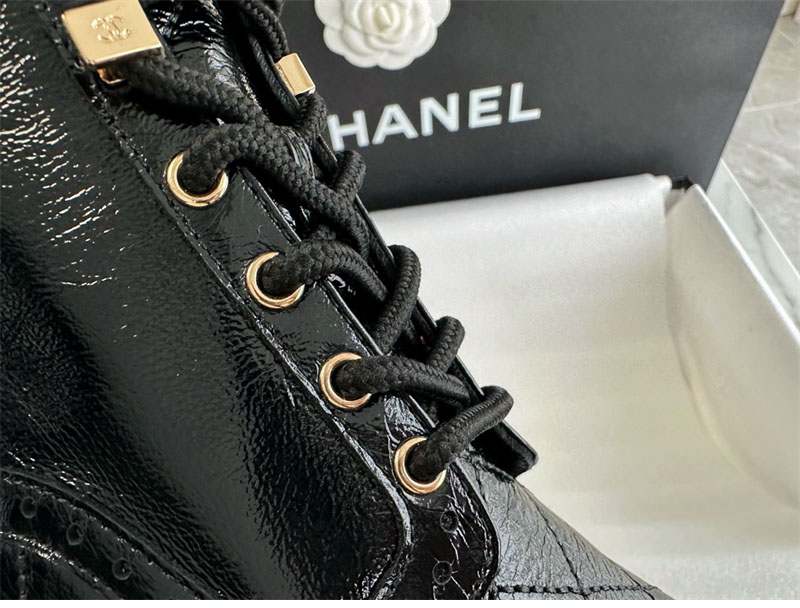 샤넬 샤넬 23B 로고 레이스업 부츠 레플리카 27번 이미지 - 신발 | 세미샵 레플리카 사이트