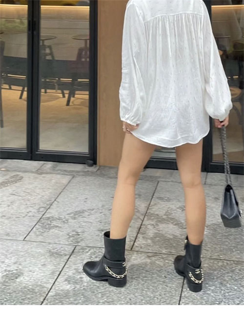 샤넬 샤넬 23a 체인 앵클 부츠 레플리카 9번 이미지 - 신발 | 세미샵 레플리카 사이트