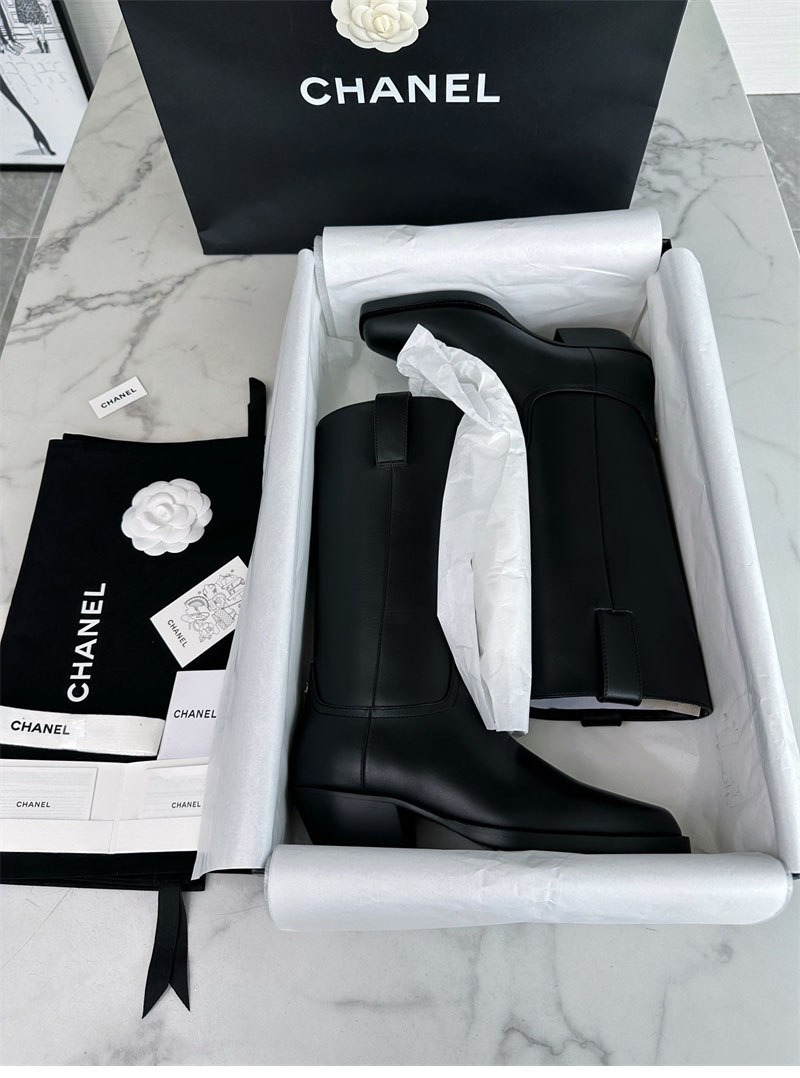 샤넬 샤넬 23s CC 로고 카우보이 롱 부츠 레플리카 1번 이미지 - 신발 | 세미샵 레플리카 사이트