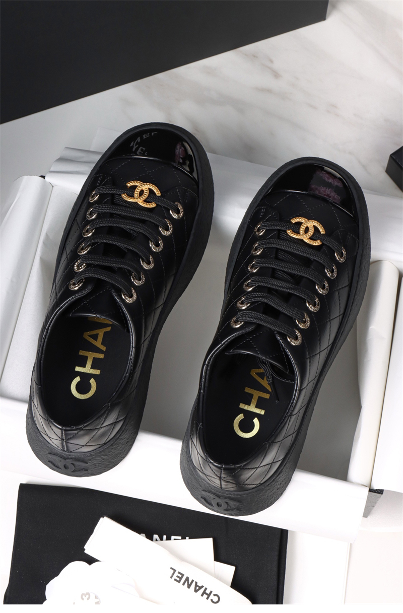 샤넬 샤넬 25A 빅터 쿼즈 블랙 스니커즈 레플리카 1번 이미지 - 신발 | 세미샵 레플리카 사이트