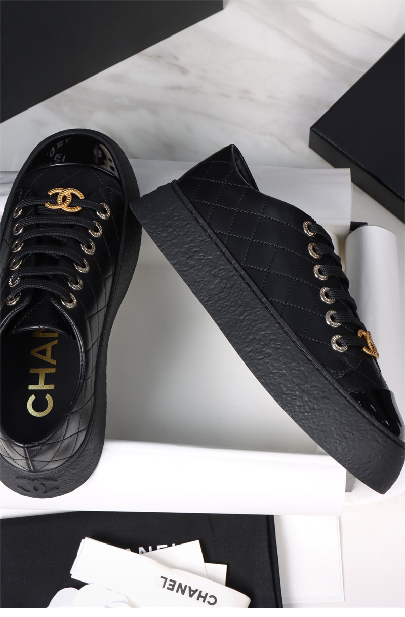 샤넬 샤넬 25A 빅터 쿼즈 블랙 스니커즈 레플리카 13번 이미지 - 신발 | 세미샵 레플리카 사이트