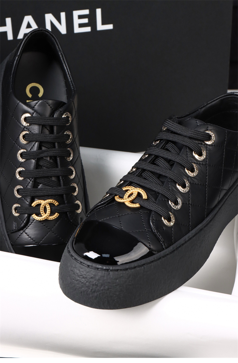 샤넬 샤넬 25A 빅터 쿼즈 블랙 스니커즈 레플리카 19번 이미지 - 신발 | 세미샵 레플리카 사이트