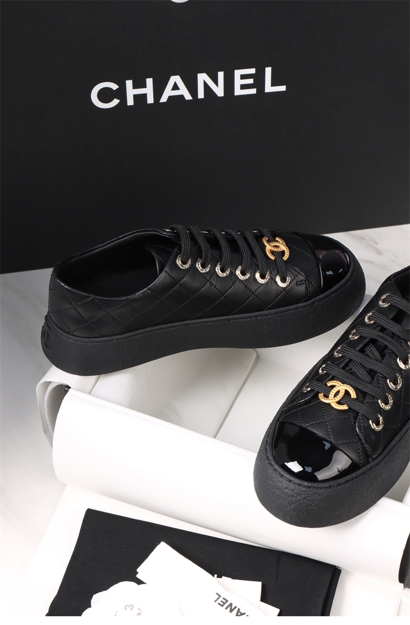 샤넬 샤넬 25A 빅터 쿼즈 블랙 스니커즈 레플리카 7번 이미지 - 신발 | 세미샵 레플리카 사이트