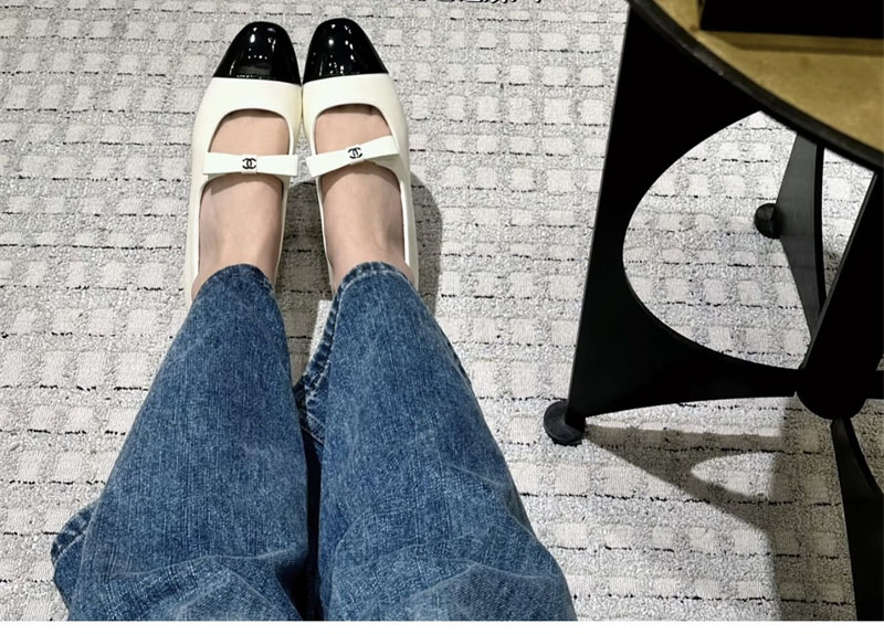 샤넬 샤넬 25B 메리 제인 발레리나 플랫 슈즈 레플리카 20번 이미지 - 신발 | 세미샵 레플리카 사이트