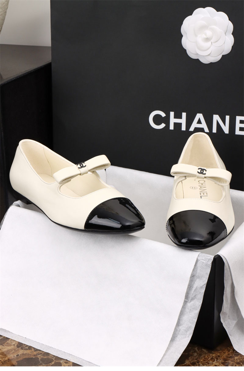 샤넬 샤넬 25B 메리 제인 발레리나 플랫 슈즈 레플리카 5번 이미지 - 신발 | 세미샵 레플리카 사이트