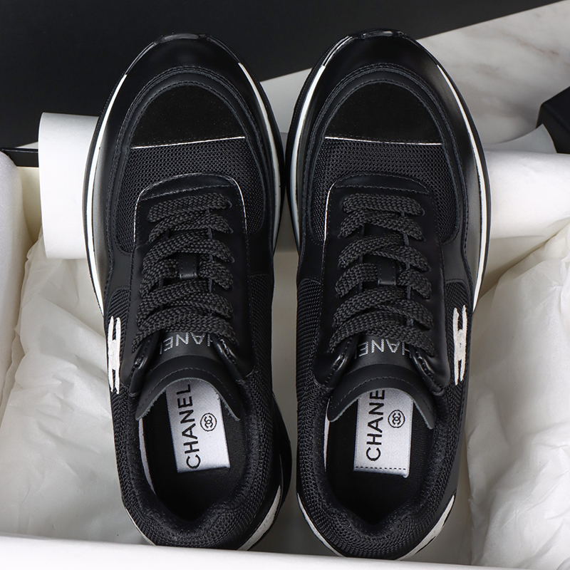 샤넬 샤넬 25K 믹스드 파이버 스니커즈 블랙 레플리카 18번 이미지 - 신발 | 세미샵 레플리카 사이트