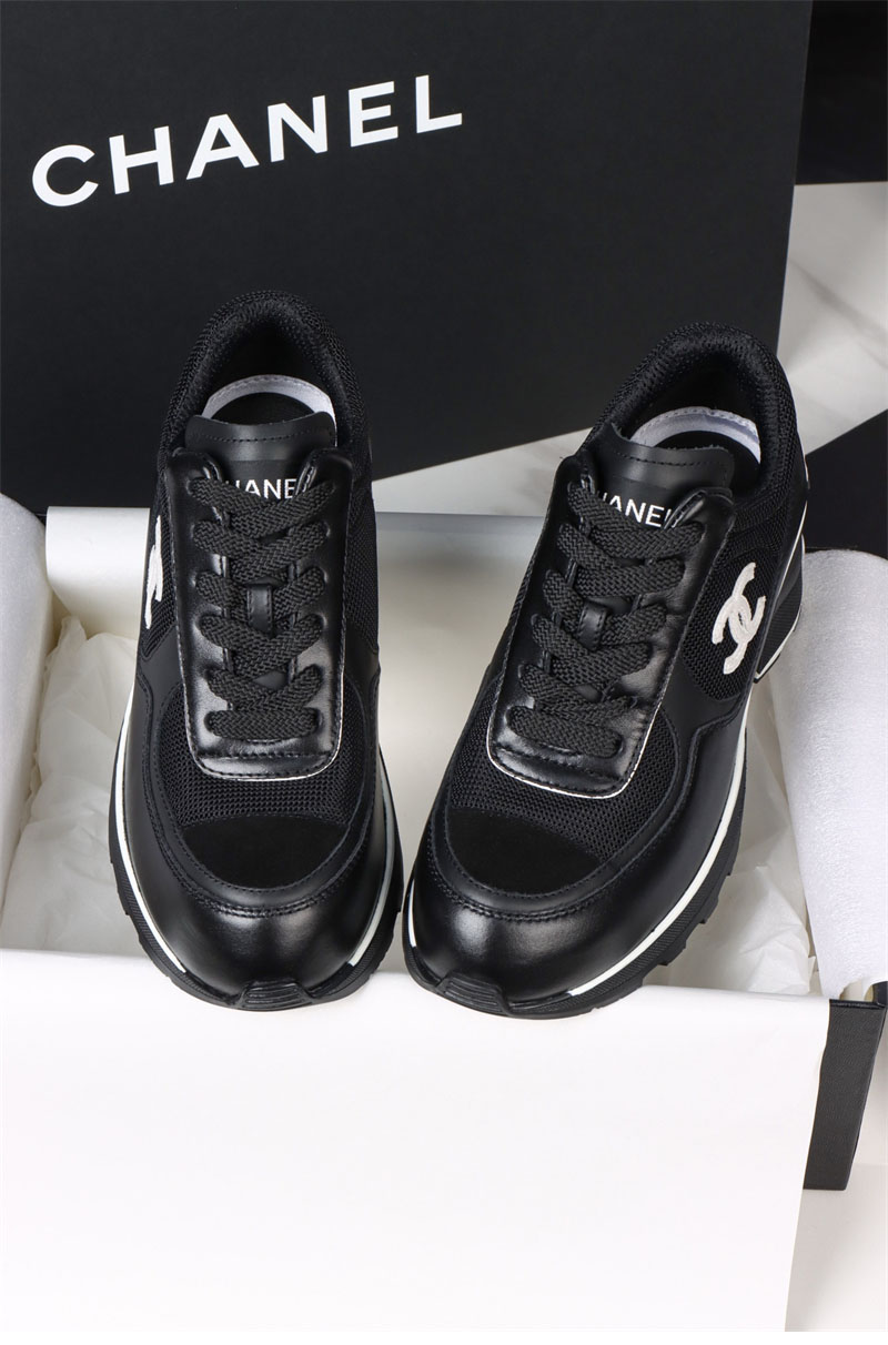 샤넬 샤넬 25K 믹스드 파이버 스니커즈 블랙 레플리카 14번 이미지 - 신발 | 세미샵 레플리카 사이트
