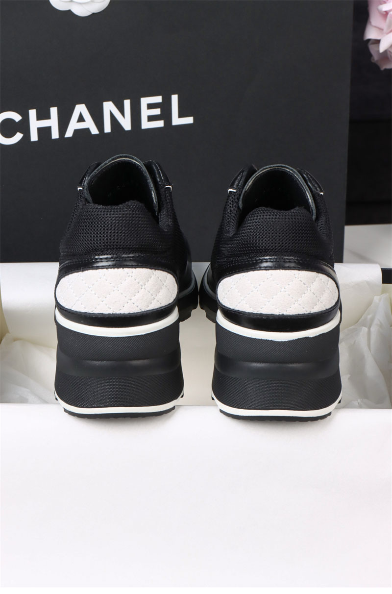 샤넬 샤넬 25K 믹스드 파이버 스니커즈 블랙 레플리카 8번 이미지 - 신발 | 세미샵 레플리카 사이트
