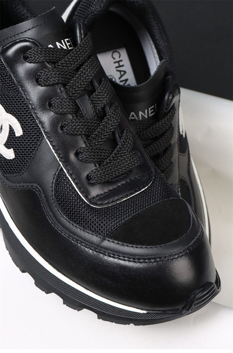 샤넬 샤넬 25K 믹스드 파이버 스니커즈 블랙 레플리카 19번 이미지 - 신발 | 세미샵 레플리카 사이트