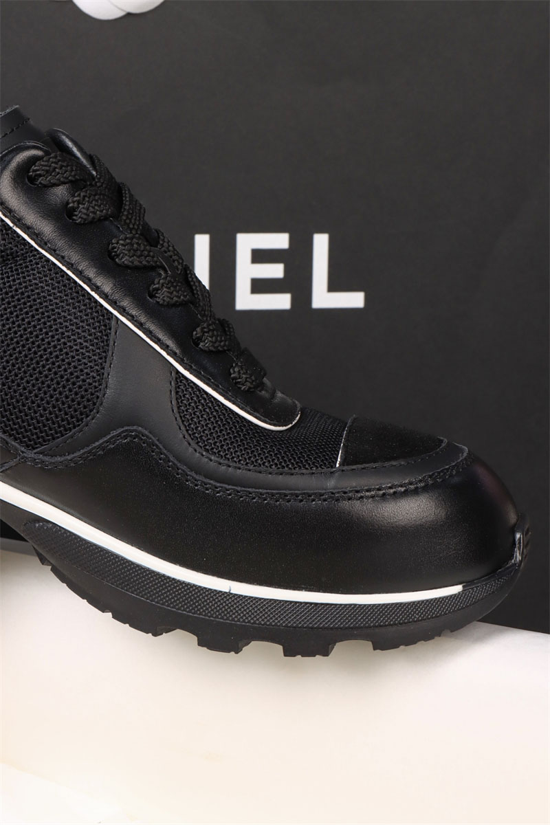 샤넬 샤넬 25K 믹스드 파이버 스니커즈 블랙 레플리카 13번 이미지 - 신발 | 세미샵 레플리카 사이트