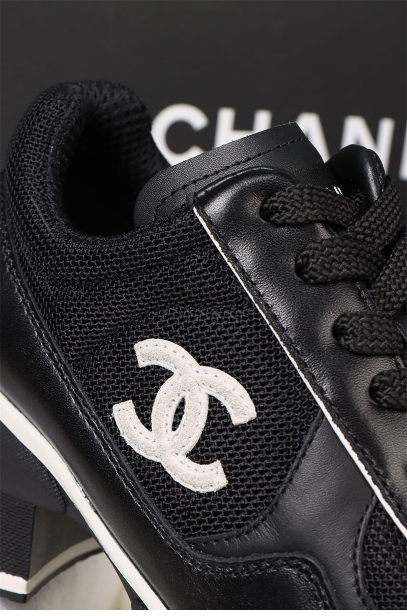 샤넬 샤넬 25K 믹스드 파이버 스니커즈 블랙 레플리카 15번 이미지 - 신발 | 세미샵 레플리카 사이트
