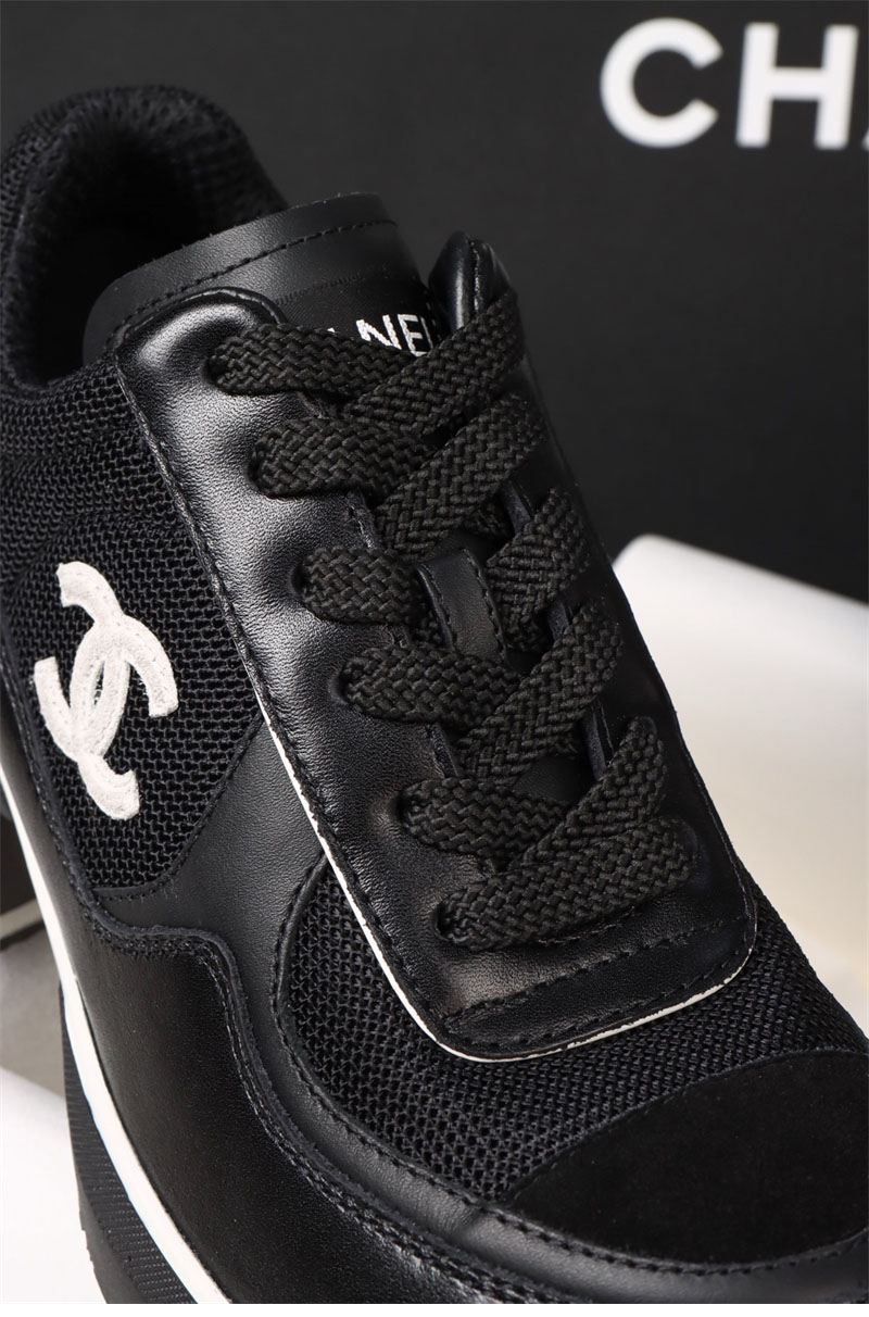 샤넬 샤넬 25K 믹스드 파이버 스니커즈 블랙 레플리카 11번 이미지 - 신발 | 세미샵 레플리카 사이트