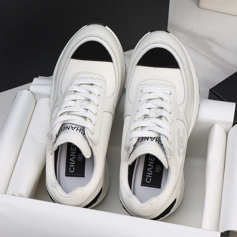 샤넬 샤넬 25K 믹스드 파이버 스니커즈 화이트 레플리카 13번 이미지 - 신발 | 세미샵 레플리카 사이트