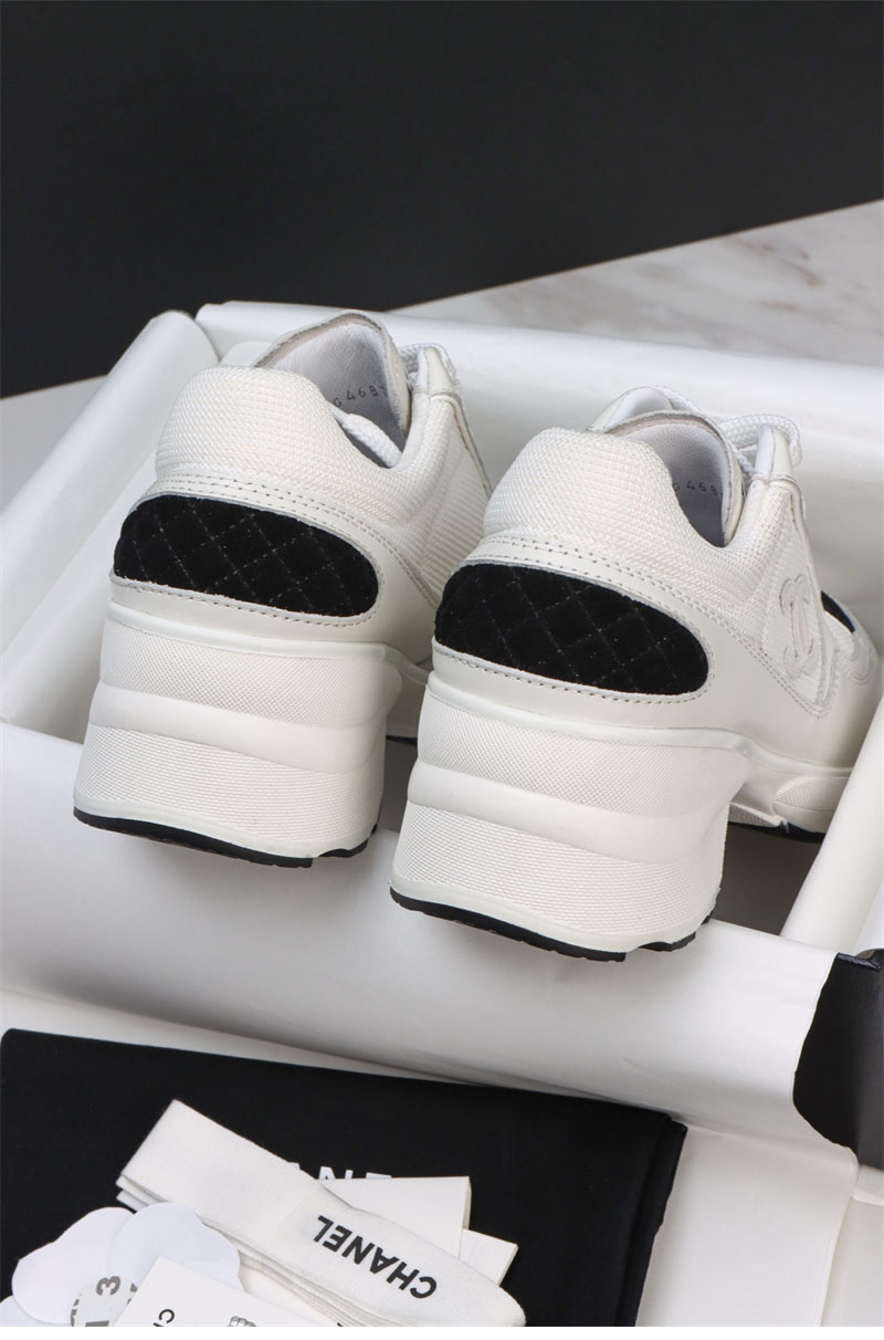 샤넬 샤넬 25K 믹스드 파이버 스니커즈 화이트 레플리카 11번 이미지 - 신발 | 세미샵 레플리카 사이트