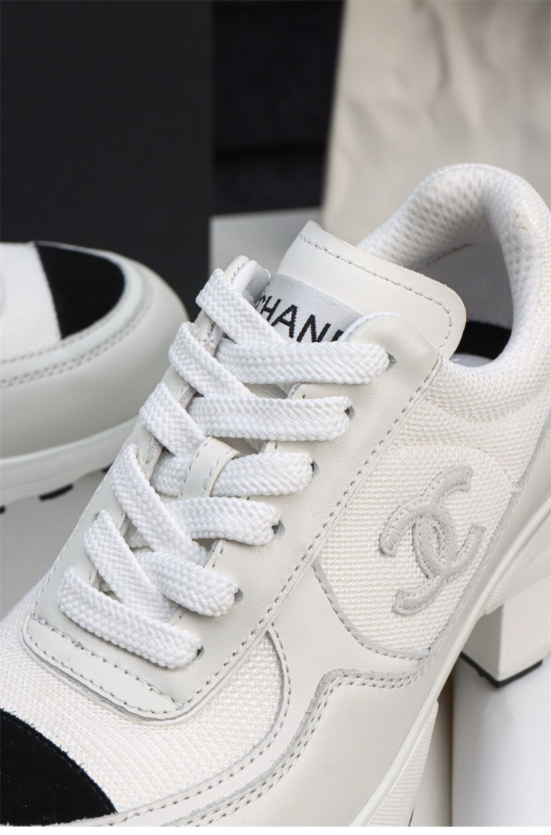 샤넬 샤넬 25K 믹스드 파이버 스니커즈 화이트 레플리카 20번 이미지 - 신발 | 세미샵 레플리카 사이트