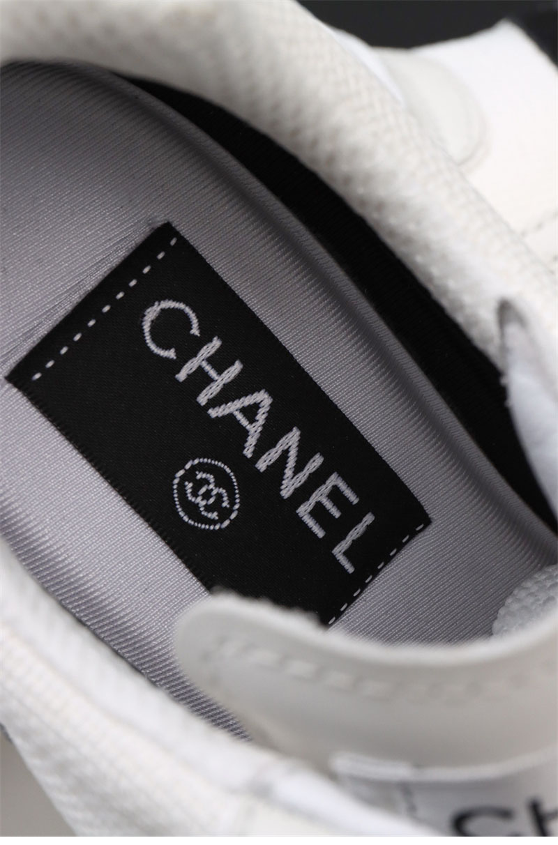 샤넬 샤넬 25K 믹스드 파이버 스니커즈 화이트 레플리카 8번 이미지 - 신발 | 세미샵 레플리카 사이트