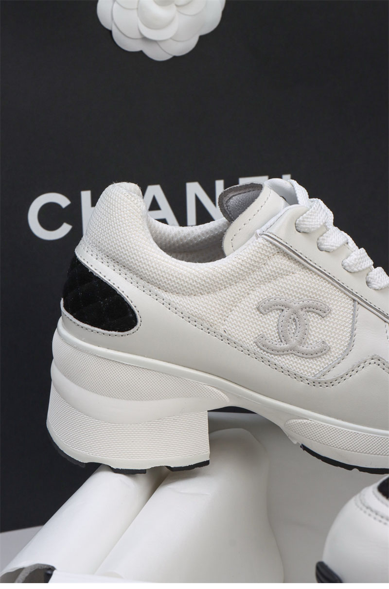샤넬 샤넬 25K 믹스드 파이버 스니커즈 화이트 레플리카 17번 이미지 - 신발 | 세미샵 레플리카 사이트
