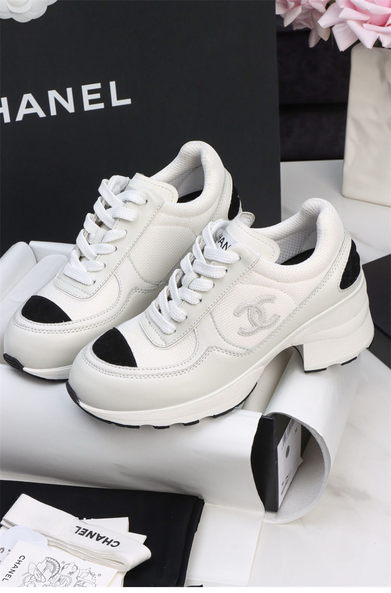 샤넬 샤넬 25K 믹스드 파이버 스니커즈 화이트 레플리카 12번 이미지 - 신발 | 세미샵 레플리카 사이트