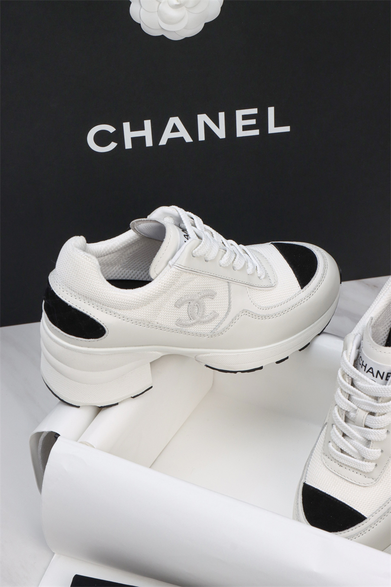 샤넬 샤넬 25K 믹스드 파이버 스니커즈 화이트 레플리카 15번 이미지 - 신발 | 세미샵 레플리카 사이트