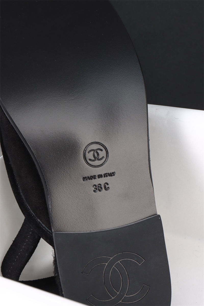 샤넬 샤넬 25K CC로고 시어링 슬링백 뮬 레플리카 19번 이미지 - 신발 | 세미샵 레플리카 사이트