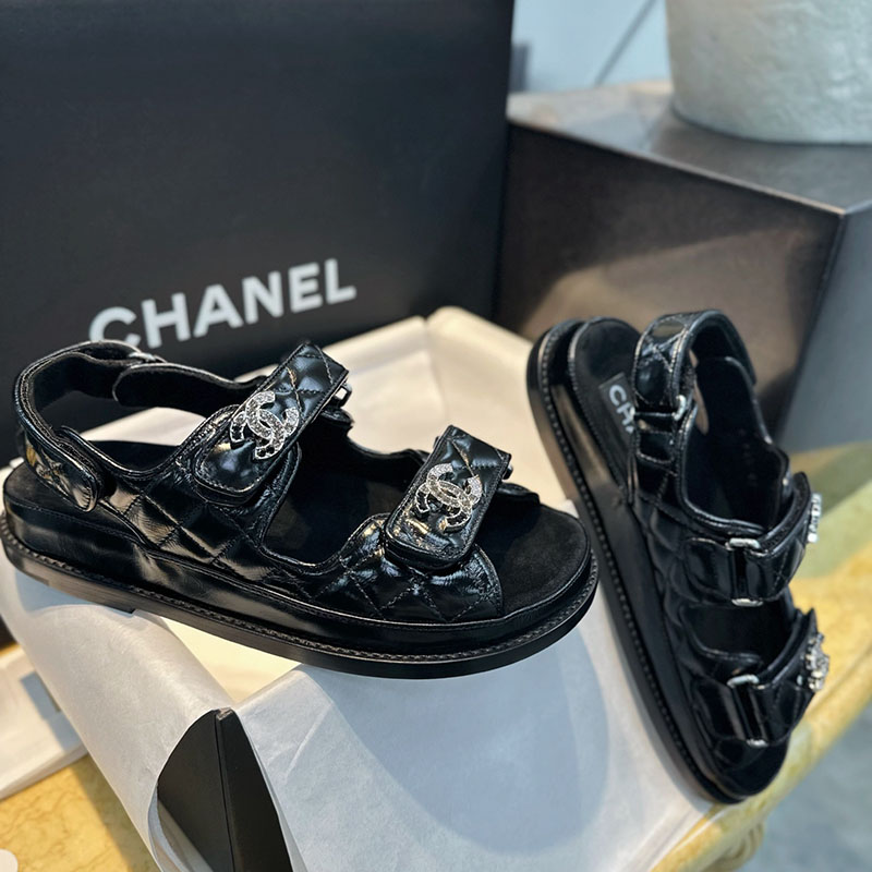 C H A N E L 샤넬 25P CC로고 벨크로 샌들 레플리카 1번 이미지 - 신발 | 세미샵 레플리카 사이트