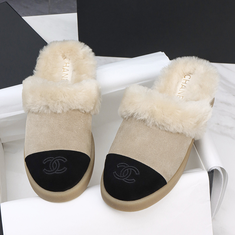 샤넬 샤넬 25 CC로고 시어링 뮬 레플리카 6번 이미지 - 신발 | 세미샵 레플리카 사이트