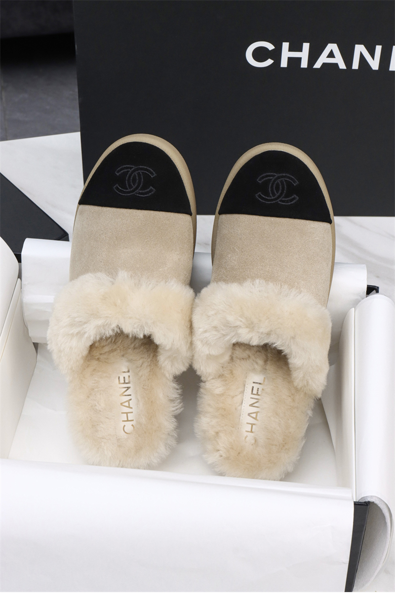 샤넬 샤넬 25 CC로고 시어링 뮬 레플리카 11번 이미지 - 신발 | 세미샵 레플리카 사이트