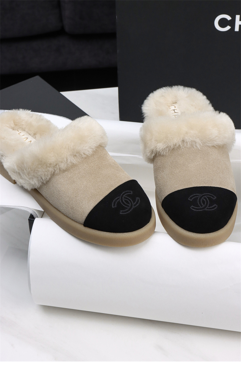 샤넬 샤넬 25 CC로고 시어링 뮬 레플리카 2번 이미지 - 신발 | 세미샵 레플리카 사이트