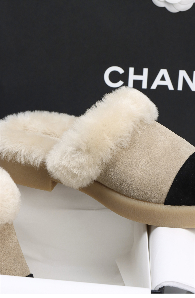 샤넬 샤넬 25 CC로고 시어링 뮬 레플리카 21번 이미지 - 신발 | 세미샵 레플리카 사이트