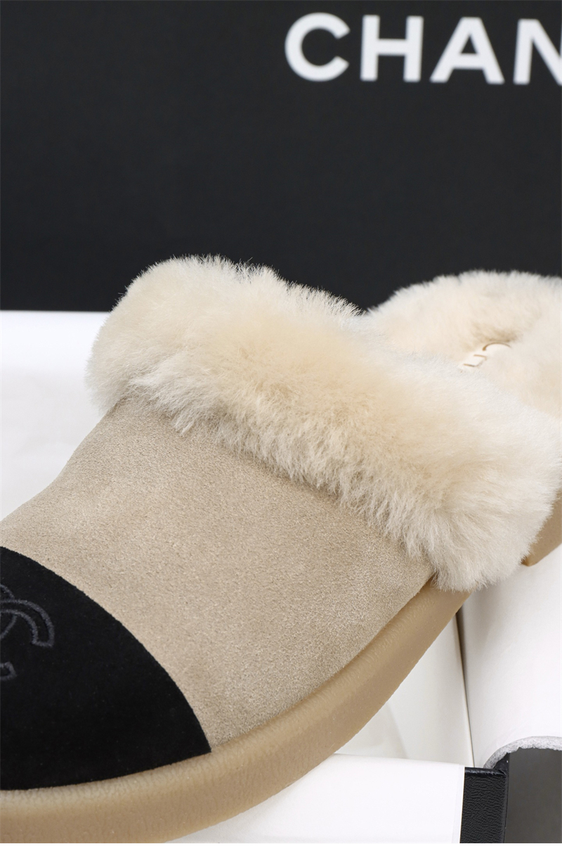 샤넬 샤넬 25 CC로고 시어링 뮬 레플리카 5번 이미지 - 신발 | 세미샵 레플리카 사이트