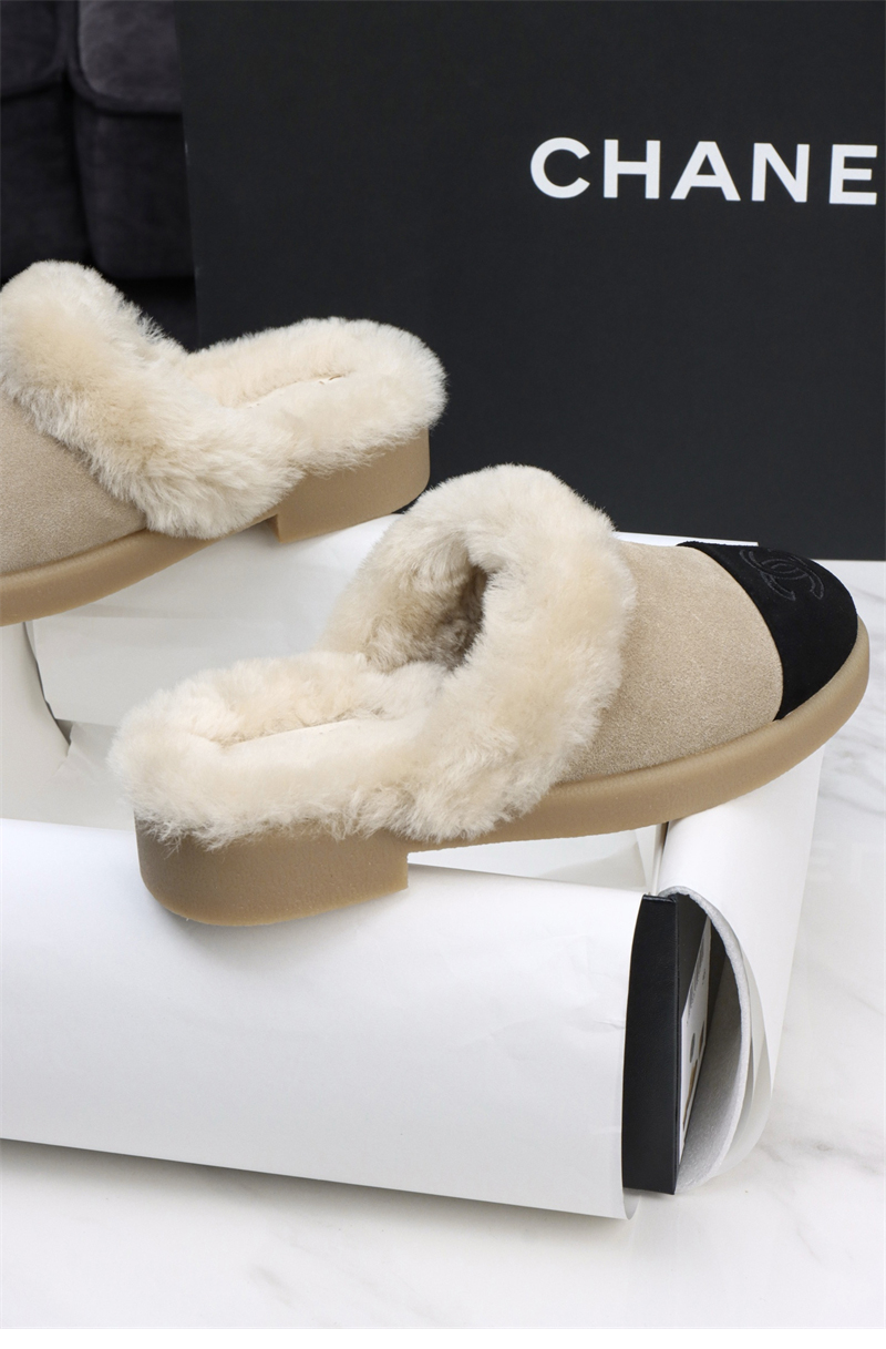 샤넬 샤넬 25 CC로고 시어링 뮬 레플리카 3번 이미지 - 신발 | 세미샵 레플리카 사이트