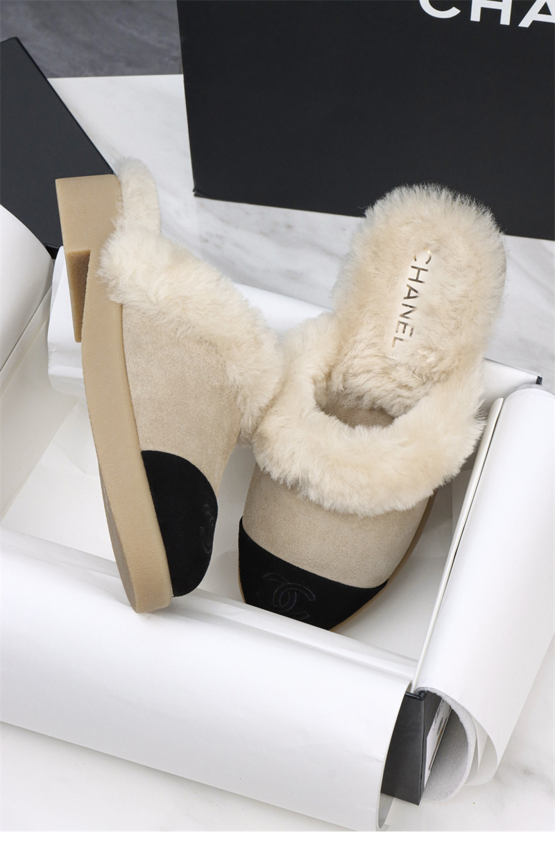 샤넬 샤넬 25 CC로고 시어링 뮬 레플리카 16번 이미지 - 신발 | 세미샵 레플리카 사이트