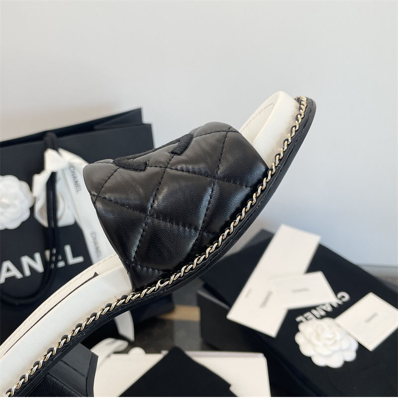 C H A N E L 샤넬 25p CC로고 체인 슬리퍼 레플리카 2번 이미지 - 신발 | 세미샵 레플리카 사이트