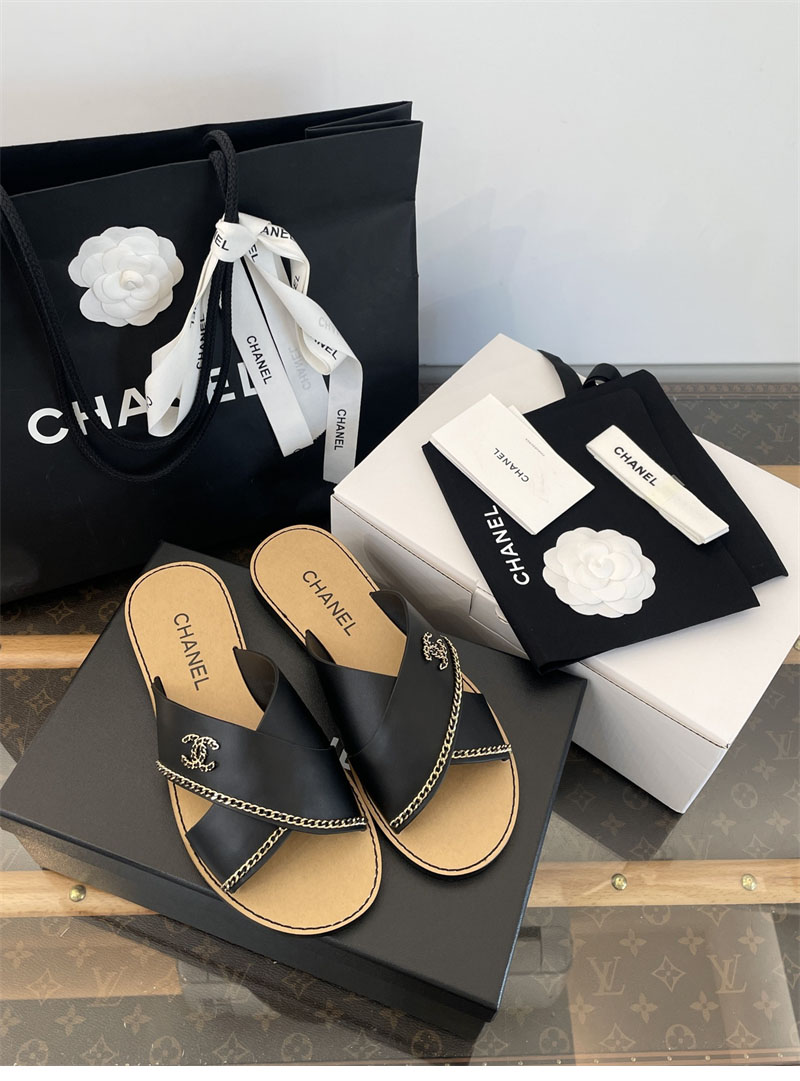 샤넬 샤넬 26C 크루즈 체인 플랫 샌들 레플리카 1번 이미지 - 신발 | 세미샵 레플리카 사이트