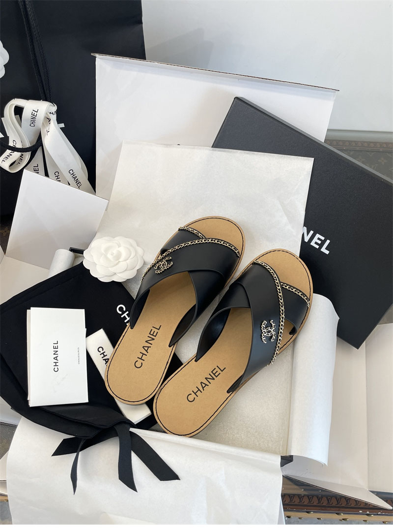 샤넬 샤넬 26C 크루즈 체인 플랫 샌들 레플리카 3번 이미지 - 신발 | 세미샵 레플리카 사이트