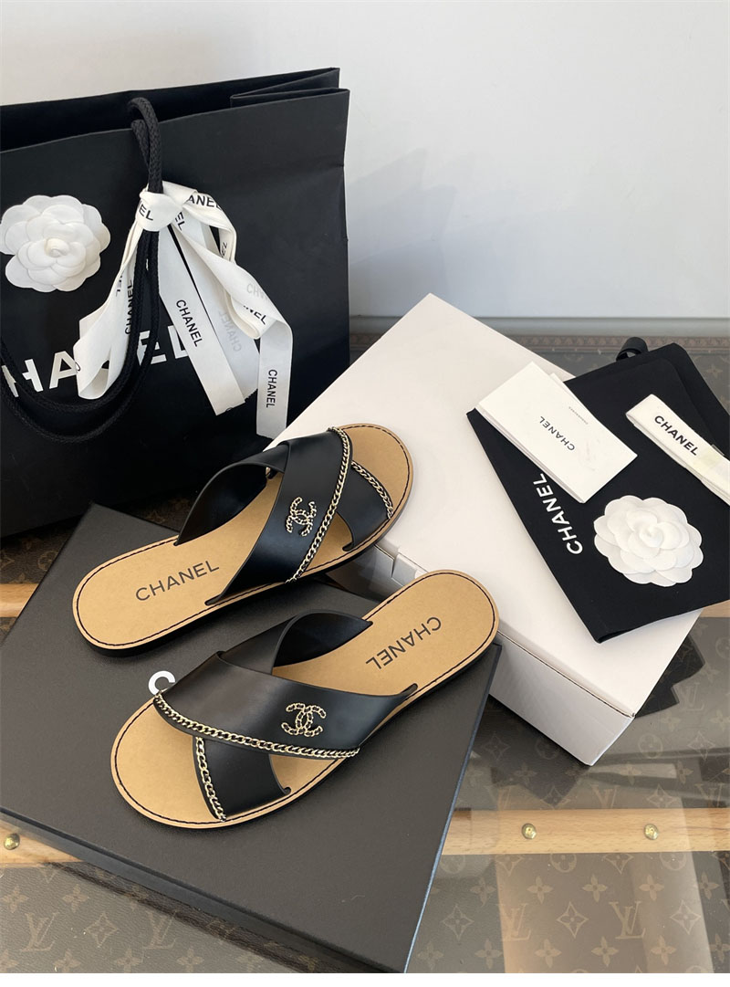 샤넬 샤넬 26C 크루즈 체인 플랫 샌들 레플리카 4번 이미지 - 신발 | 세미샵 레플리카 사이트