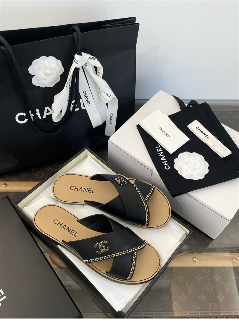 샤넬 샤넬 26C 크루즈 체인 플랫 샌들 레플리카 15번 이미지 - 신발 | 세미샵 레플리카 사이트