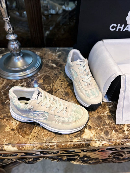 C H A N E L 샤넬 CC로고 코튼 트위드 스니커즈 레플리카 9번 이미지 - 신발 | 세미샵 레플리카 사이트