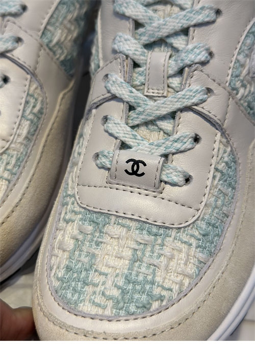 C H A N E L 샤넬 CC로고 코튼 트위드 스니커즈 레플리카 14번 이미지 - 신발 | 세미샵 레플리카 사이트