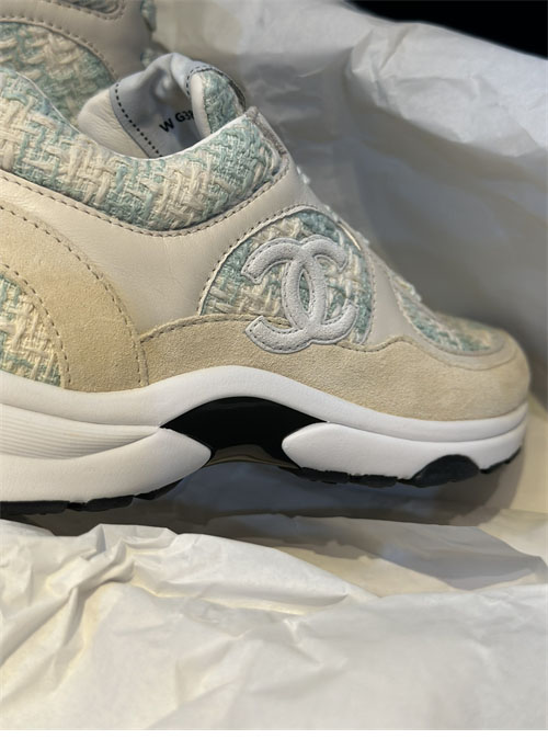 C H A N E L 샤넬 CC로고 코튼 트위드 스니커즈 레플리카 17번 이미지 - 신발 | 세미샵 레플리카 사이트