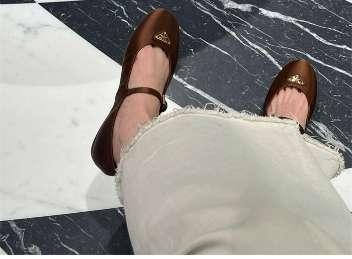 P R A D A 프라다 나파 가죽 발레리나 슈즈 레플리카 3번 이미지 - 신발 | 세미샵 레플리카 사이트