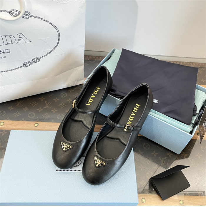 P R A D A 프라다 나파 가죽 발레리나 슈즈 레플리카 11번 이미지 - 신발 | 세미샵 레플리카 사이트