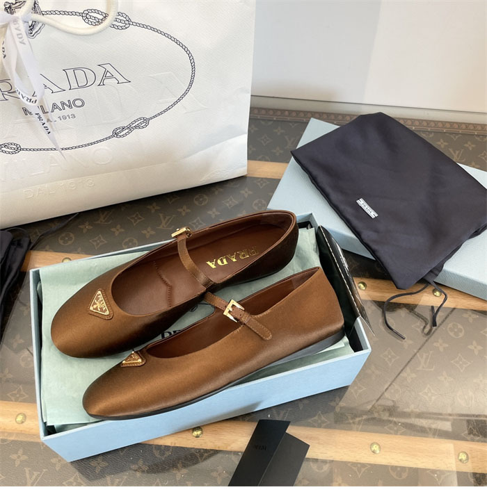 P R A D A 프라다 나파 가죽 발레리나 슈즈 레플리카 19번 이미지 - 신발 | 세미샵 레플리카 사이트