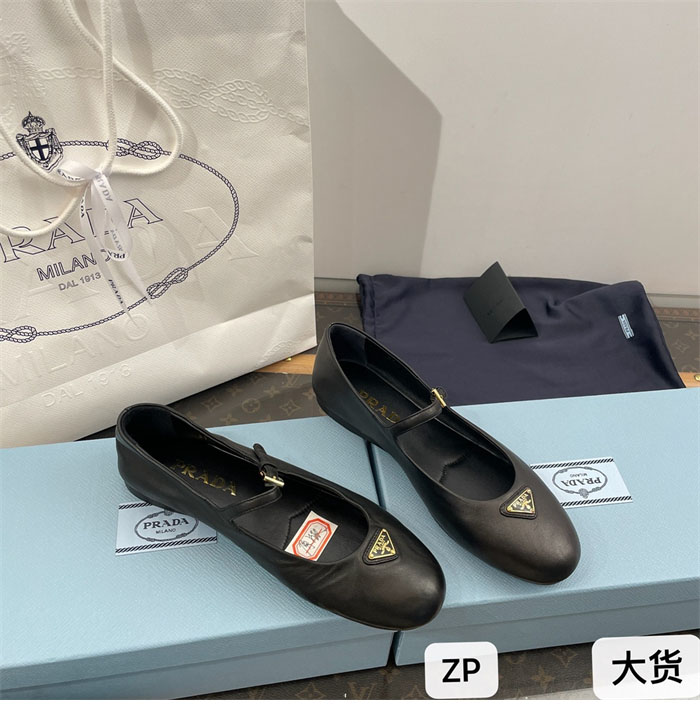 P R A D A 프라다 나파 가죽 발레리나 슈즈 레플리카 20번 이미지 - 신발 | 세미샵 레플리카 사이트